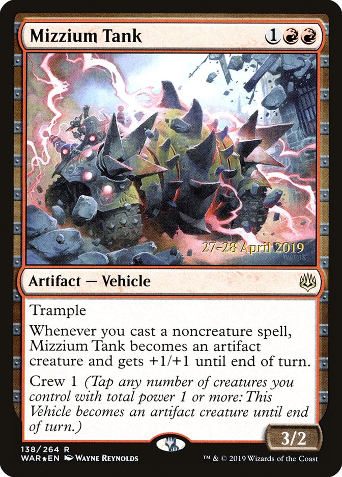 Mizzium Tank  [War of the Spark Prerelease Promos] | PLUS EV GAMES 