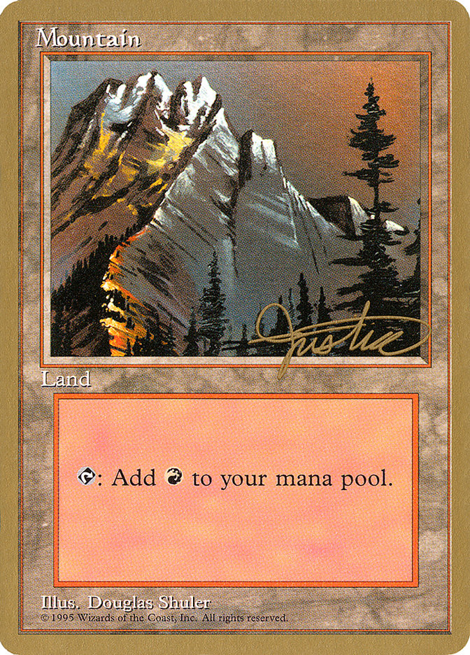 Mountain (mj373) (Mark Justice) [Pro Tour Collector Set] | PLUS EV GAMES 