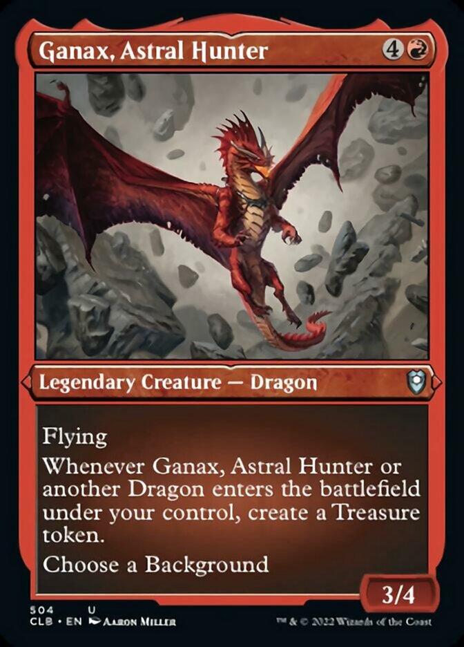 Ganax, Astral Hunter (Foil Etched) [Commander Legends: Battle for Baldur's Gate] | PLUS EV GAMES 