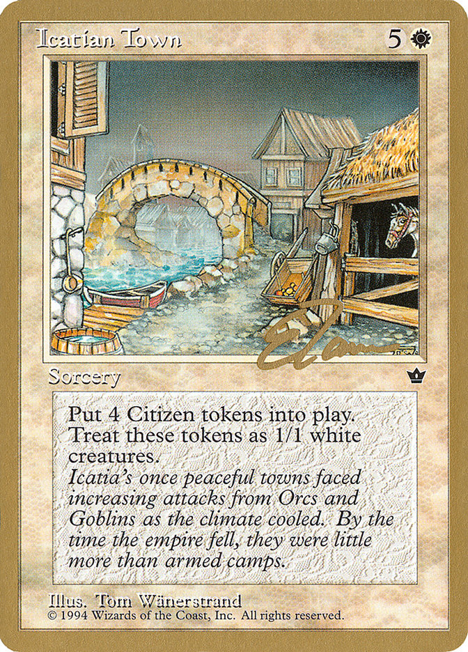 Icatian Town (Eric Tam) [Pro Tour Collector Set] | PLUS EV GAMES 