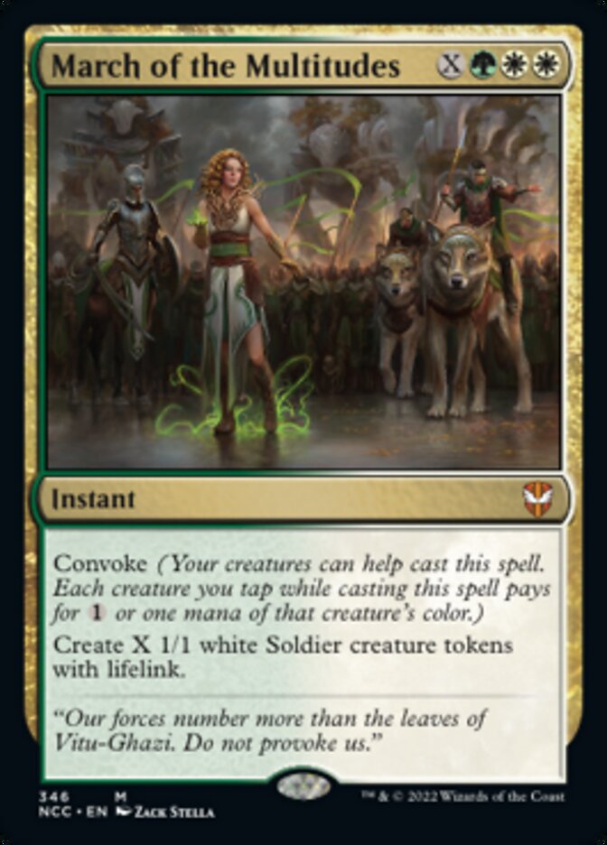 March of the Multitudes [Streets of New Capenna Commander] | PLUS EV GAMES 