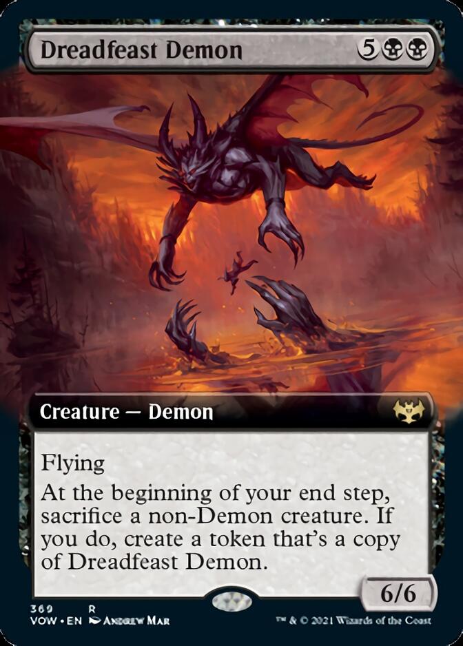 Dreadfeast Demon (Extended) [Innistrad: Crimson Vow] | PLUS EV GAMES 