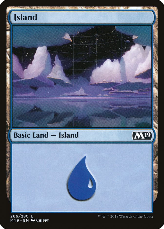 Island (266) [Core Set 2019] | PLUS EV GAMES 