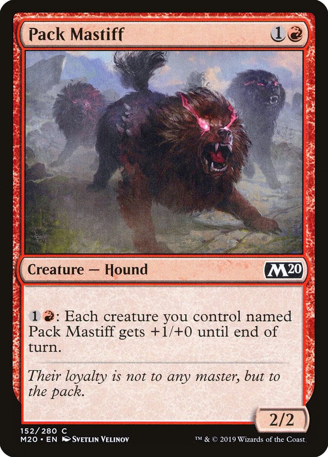 Pack Mastiff [Core Set 2020] | PLUS EV GAMES 