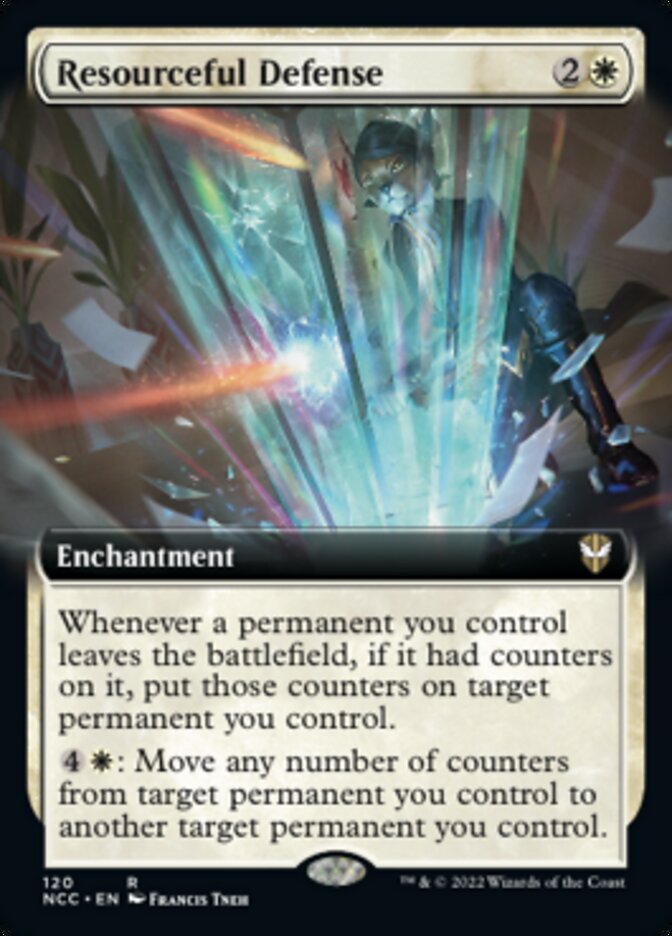 Resourceful Defense (Extended Art) [Streets of New Capenna Commander] | PLUS EV GAMES 