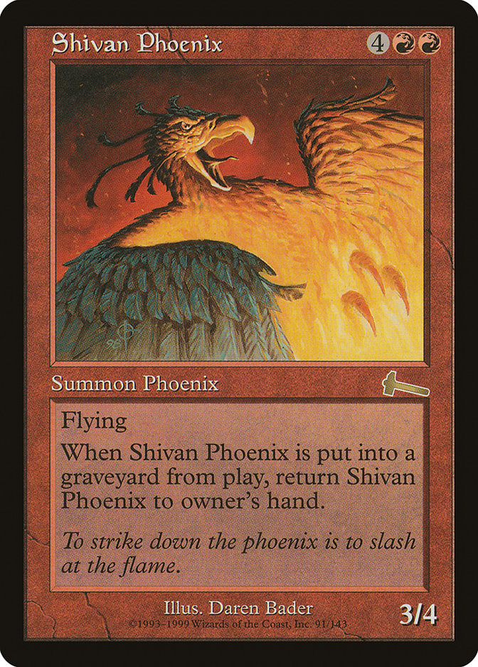 Shivan Phoenix [Urza's Legacy] | PLUS EV GAMES 