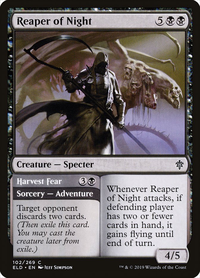 Reaper of Night // Harvest Fear [Throne of Eldraine] | PLUS EV GAMES 