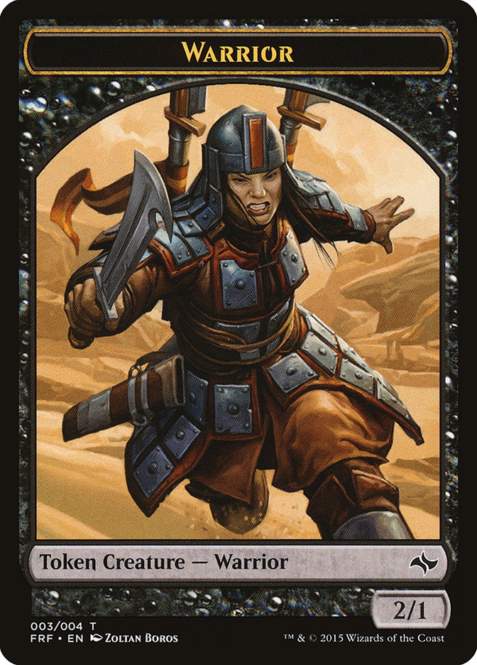 Warrior [Fate Reforged Tokens] | PLUS EV GAMES 