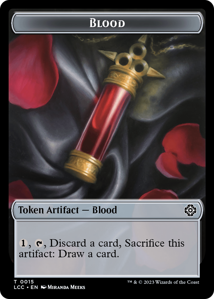Blood // Vampire (0004) Double-Sided Token [The Lost Caverns of Ixalan Commander Tokens] | PLUS EV GAMES 