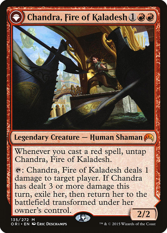 Chandra, Fire of Kaladesh // Chandra, Roaring Flame [Magic Origins] | PLUS EV GAMES 