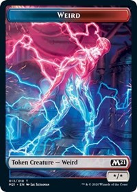 Weird // Zombie Double-sided Token [Core Set 2021 Tokens] | PLUS EV GAMES 