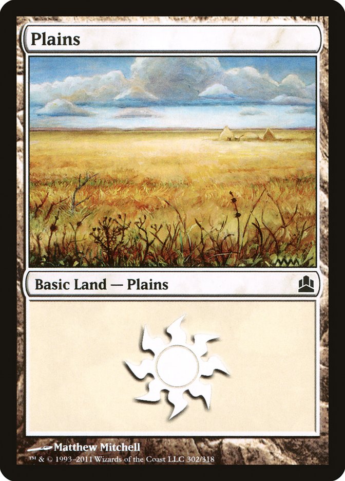 Plains (302) [Commander 2011] | PLUS EV GAMES 