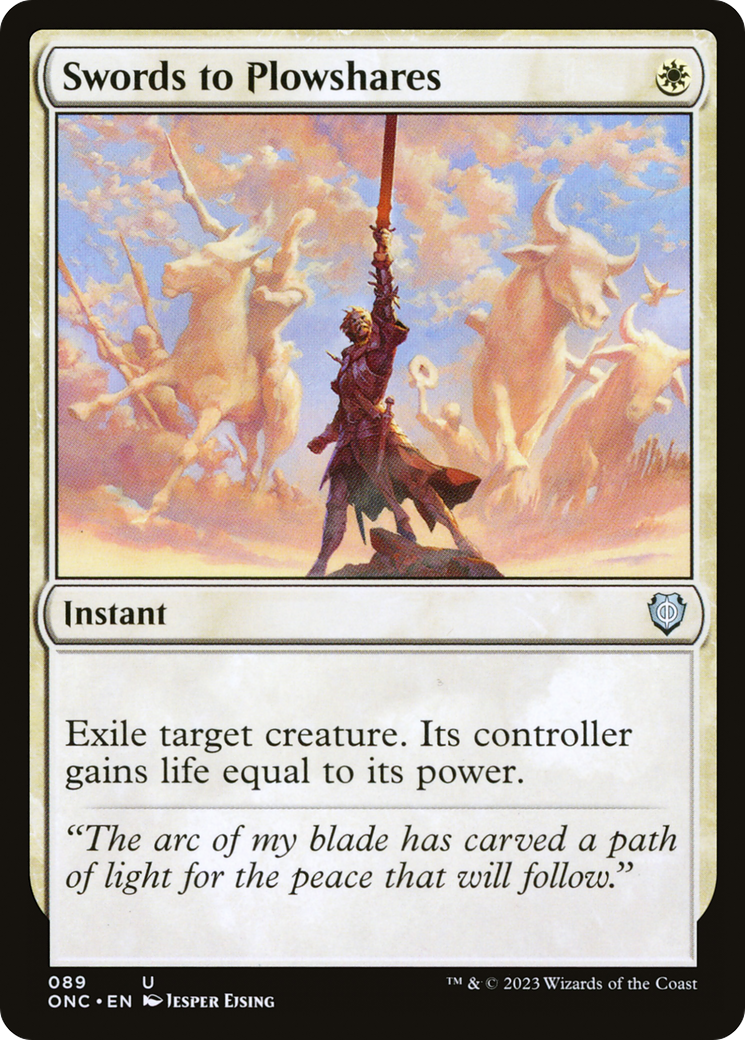 Swords to Plowshares [Phyrexia: All Will Be One Commander] | PLUS EV GAMES 