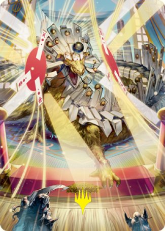 Spirit-Sister's Call Art Card (Gold-Stamped Signature) [Kamigawa: Neon Dynasty Art Series] | PLUS EV GAMES 