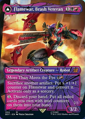 Flamewar, Brash Veteran // Flamewar, Streetwise Operative (Shattered Glass) [Universes Beyond: Transformers] | PLUS EV GAMES 