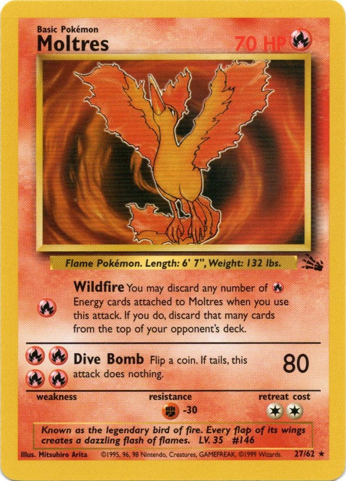 Moltres (27/62) [Fossil Unlimited] | PLUS EV GAMES 