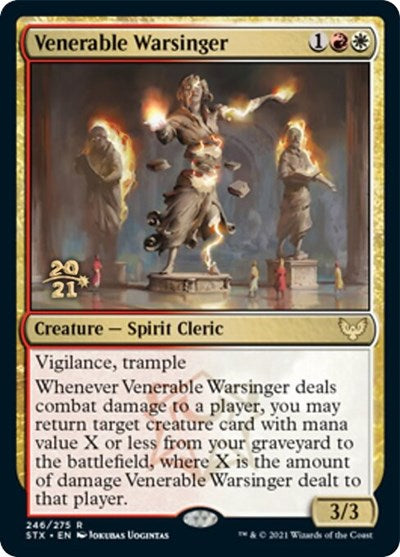 Venerable Warsinger [Strixhaven: School of Mages Prerelease Promos] | PLUS EV GAMES 