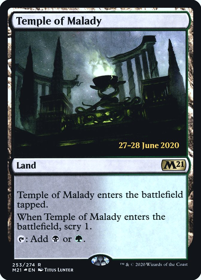 Temple of Malady  [Core Set 2021 Prerelease Promos] | PLUS EV GAMES 