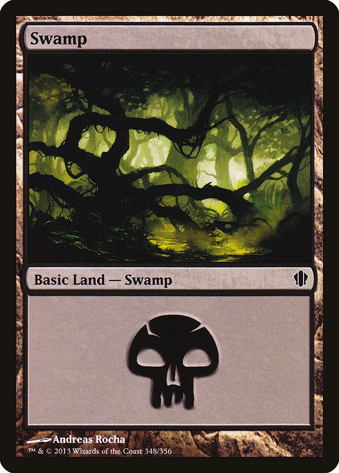 Swamp (348) [Commander 2013] | PLUS EV GAMES 