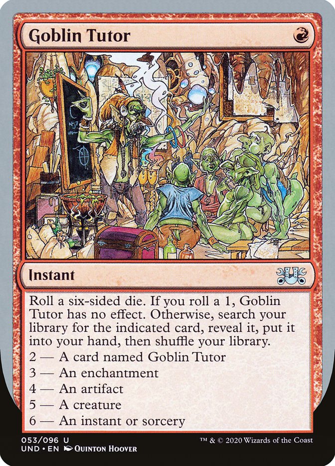 Goblin Tutor [Unsanctioned] | PLUS EV GAMES 