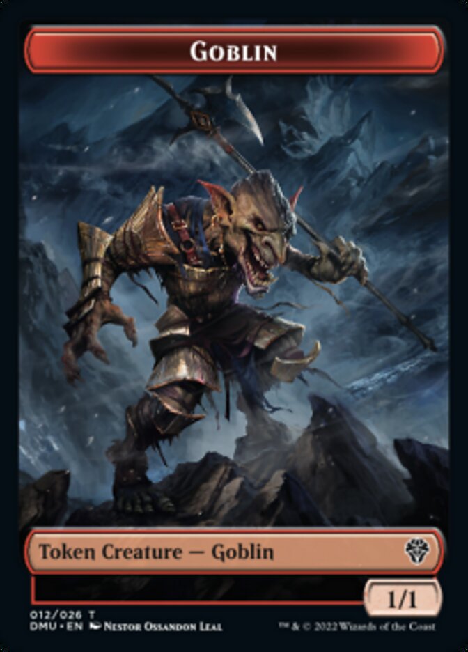 Saproling // Goblin Double-sided Token [Dominaria United Tokens] | PLUS EV GAMES 