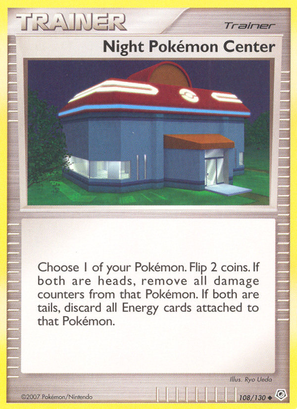 Night Pokemon Center (108/130) [Diamond & Pearl: Base Set] | PLUS EV GAMES 