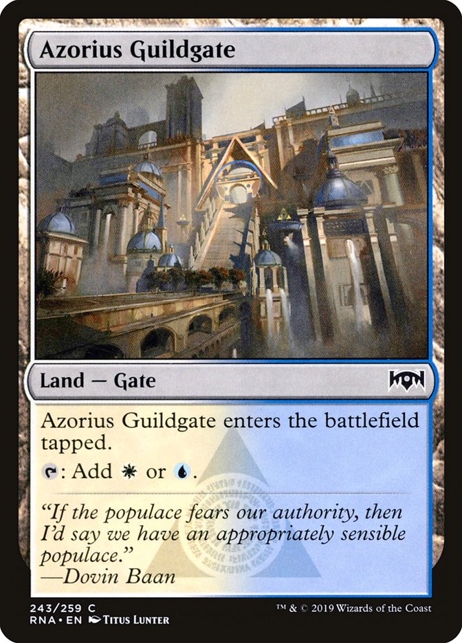 Azorius Guildgate (243/259) [Ravnica Allegiance] | PLUS EV GAMES 