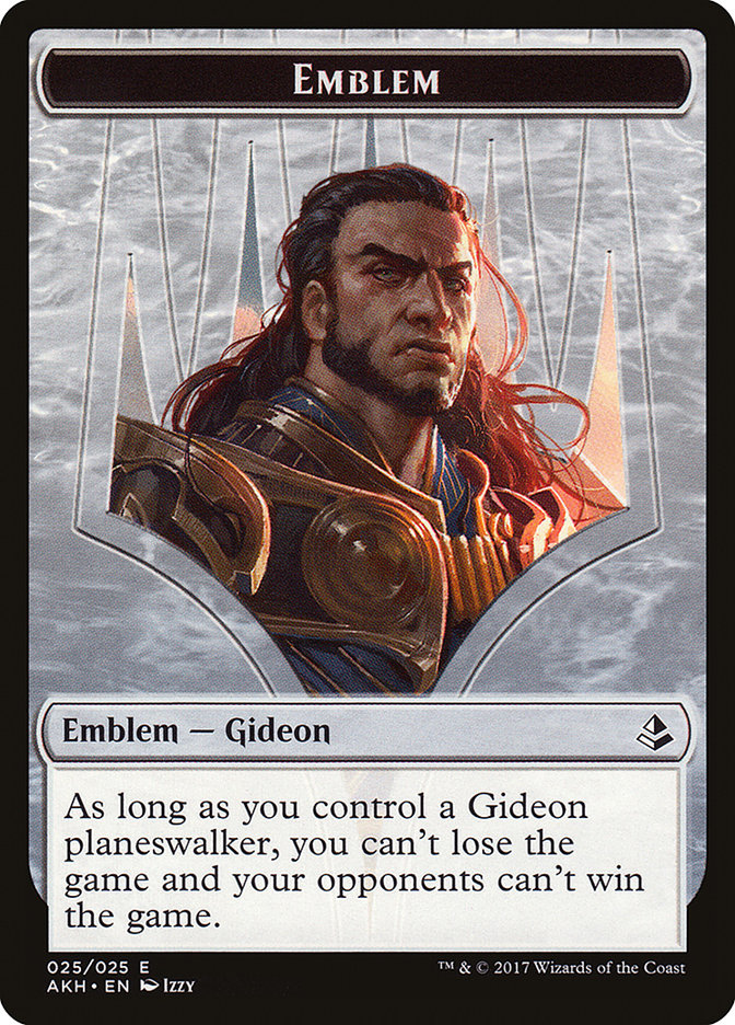 Gideon of the Trials Emblem [Amonkhet Tokens] | PLUS EV GAMES 