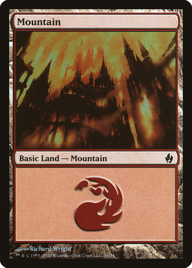 Mountain (34) [Premium Deck Series: Fire and Lightning] | PLUS EV GAMES 