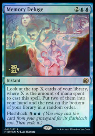 Memory Deluge [Innistrad: Midnight Hunt Prerelease Promos] | PLUS EV GAMES 