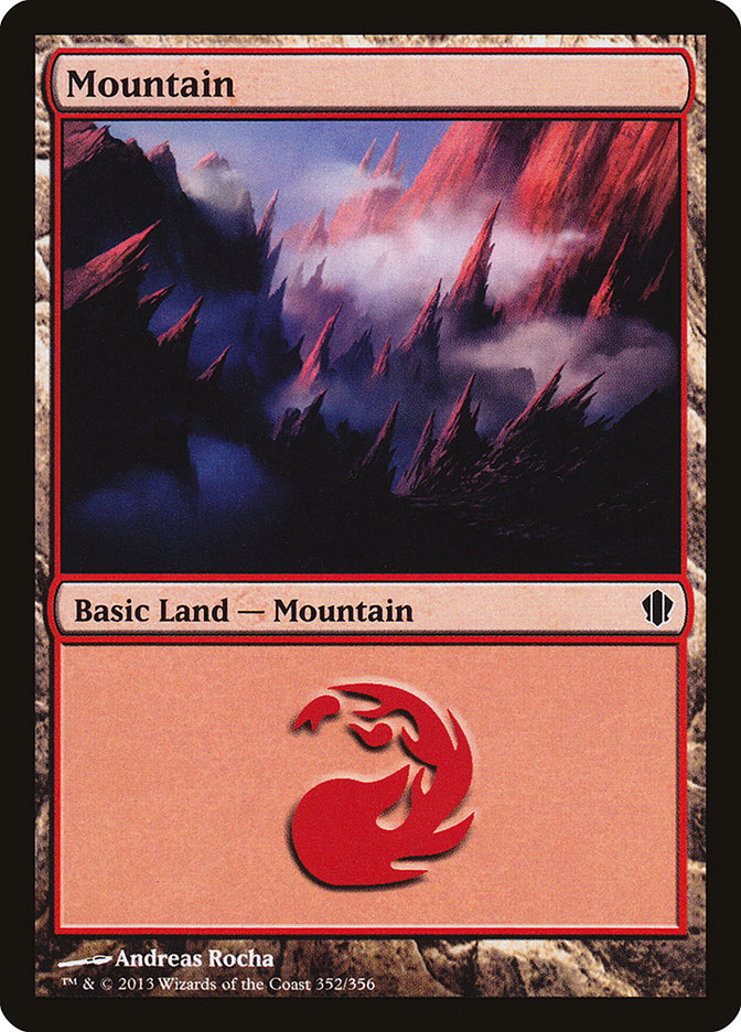 Mountain (352) [Commander 2013] | PLUS EV GAMES 