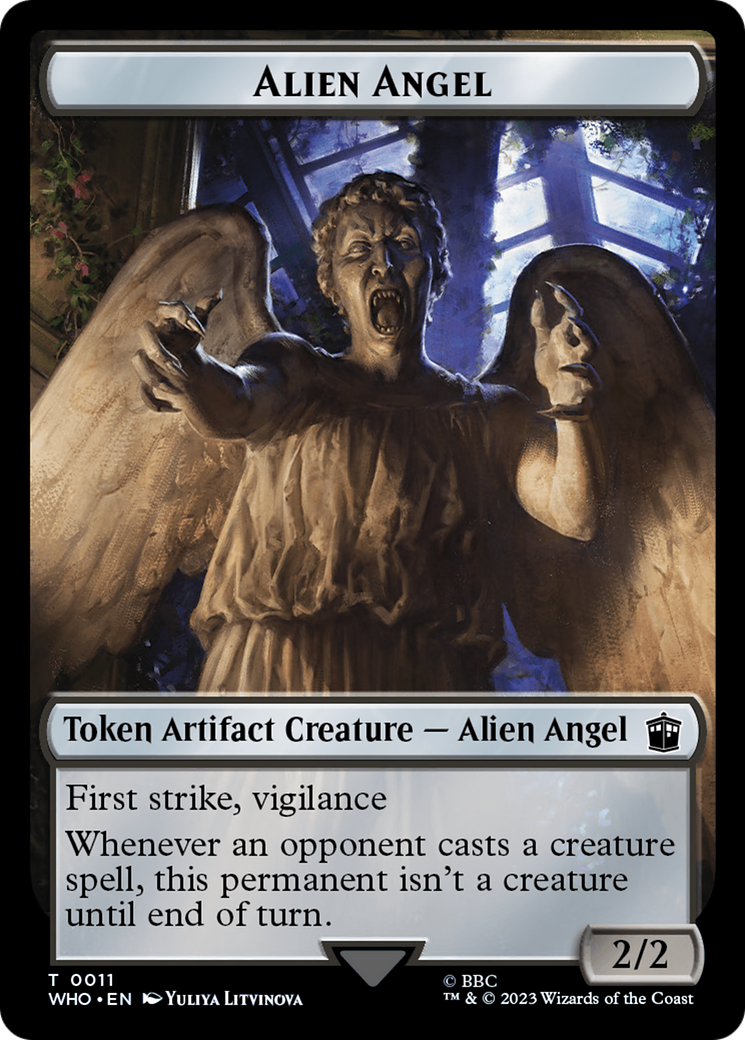 Alien Angel // Alien Insect Double-Sided Token [Doctor Who Tokens] | PLUS EV GAMES 