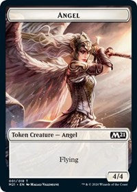 Angel // Treasure Double-sided Token [Core Set 2021 Tokens] | PLUS EV GAMES 