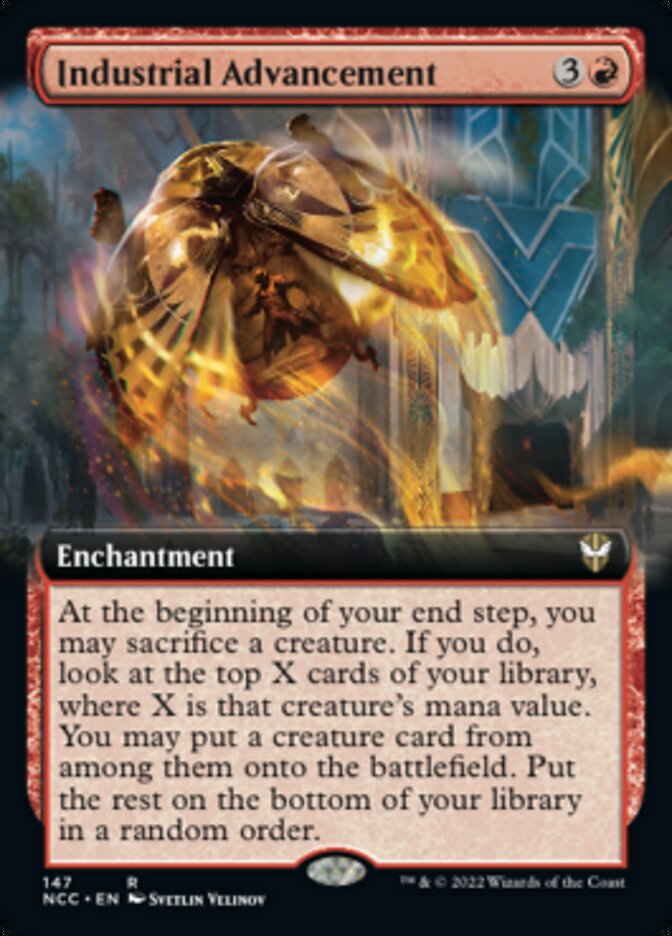 Industrial Advancement (Extended Art) [Streets of New Capenna Commander] | PLUS EV GAMES 