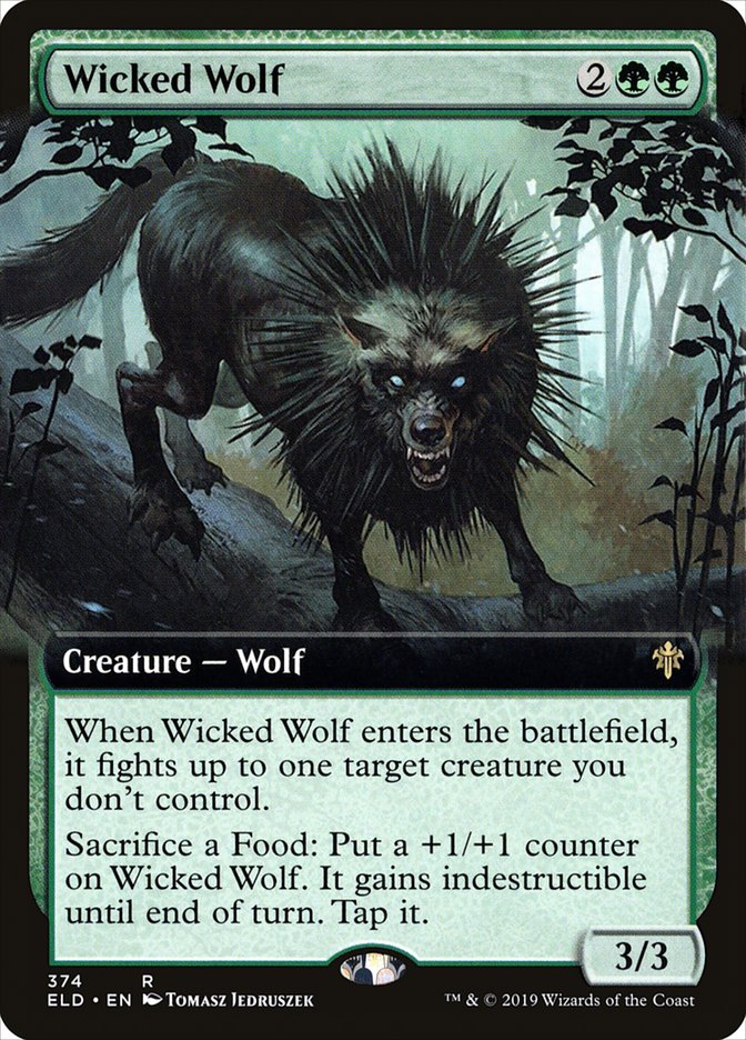 Wicked Wolf (Extended) [Throne of Eldraine] | PLUS EV GAMES 