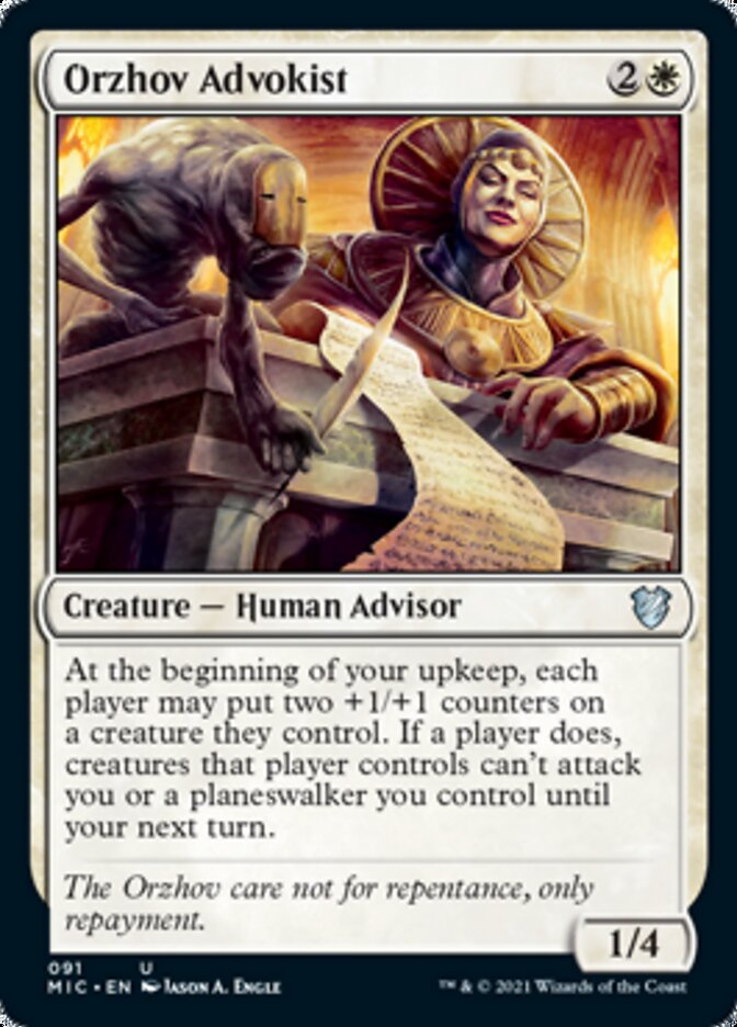 Orzhov Advokist [Innistrad: Midnight Hunt Commander] | PLUS EV GAMES 