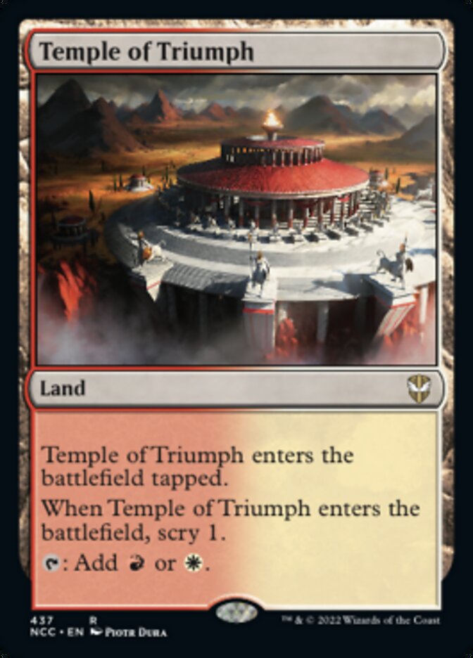 Temple of Triumph [Streets of New Capenna Commander] | PLUS EV GAMES 