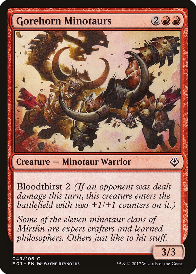 Gorehorn Minotaurs [Archenemy: Nicol Bolas] | PLUS EV GAMES 