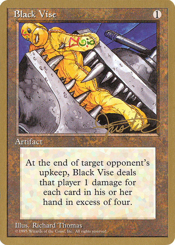 Black Vise (Mark Justice) [Pro Tour Collector Set] | PLUS EV GAMES 