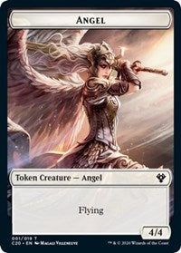 Angel // Elemental (010) Double-sided Token [Commander 2020 Tokens] | PLUS EV GAMES 