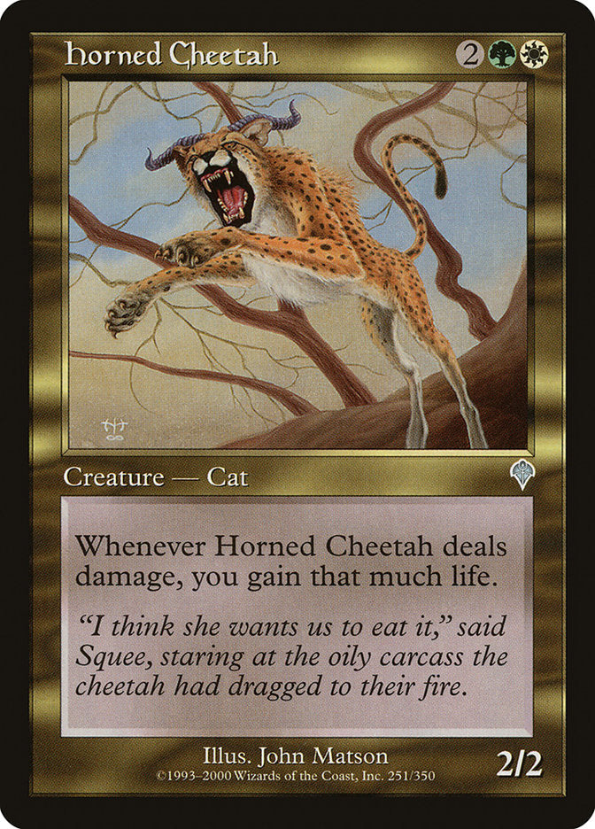 Horned Cheetah [Invasion] | PLUS EV GAMES 