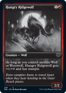 Hungry Ridgewolf [Innistrad: Double Feature] | PLUS EV GAMES 