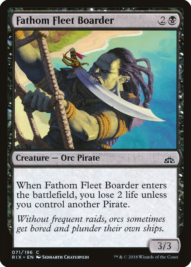 Fathom Fleet Boarder [Rivals of Ixalan] | PLUS EV GAMES 