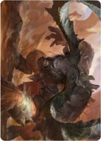 Moraug, Fury of Akoum Art Card [Zendikar Rising Art Series] | PLUS EV GAMES 