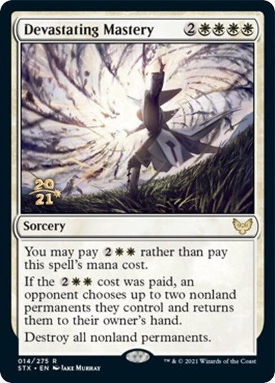 Devastating Mastery [Strixhaven: School of Mages Prerelease Promos] | PLUS EV GAMES 