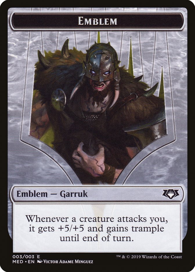 Garruk, Apex Predator Emblem [Mythic Edition Tokens] | PLUS EV GAMES 