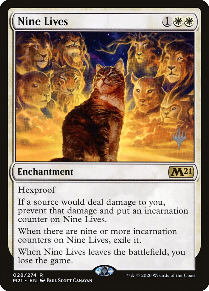 Nine Lives (Promo Pack) [Core Set 2021 Promos] | PLUS EV GAMES 