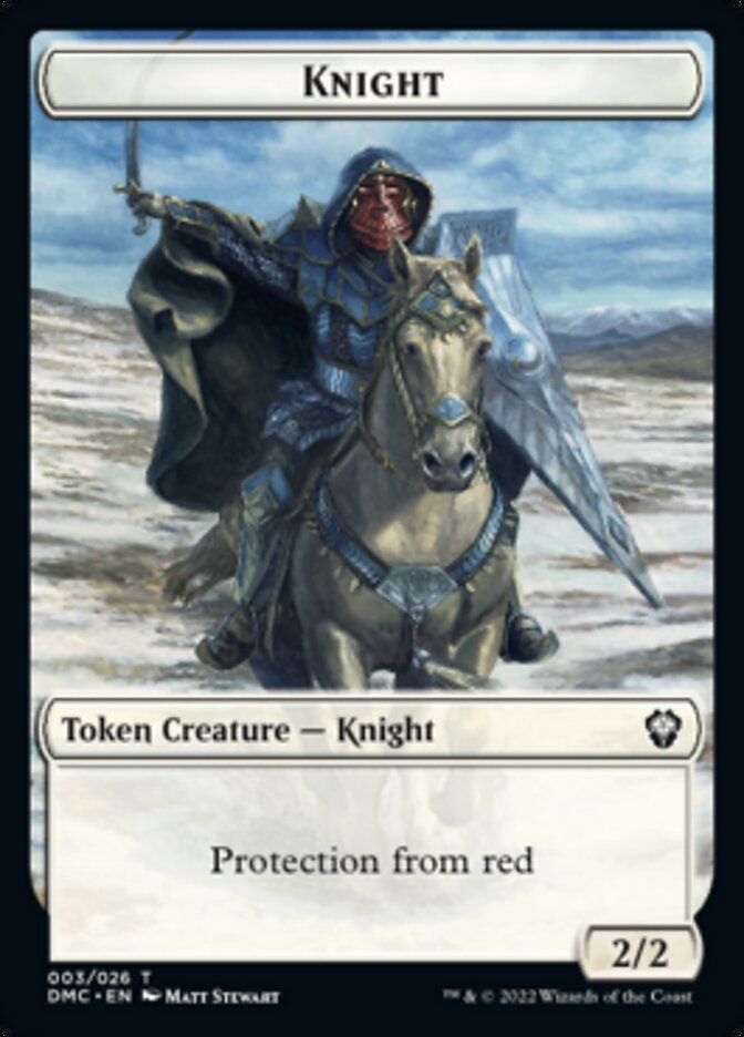 Soldier // Knight Double-sided Token [Dominaria United Tokens] | PLUS EV GAMES 