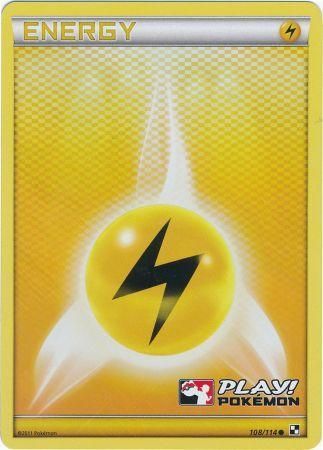 Lightning Energy (108/114) (Play Pokemon Promo) [Black & White: Base Set] | PLUS EV GAMES 