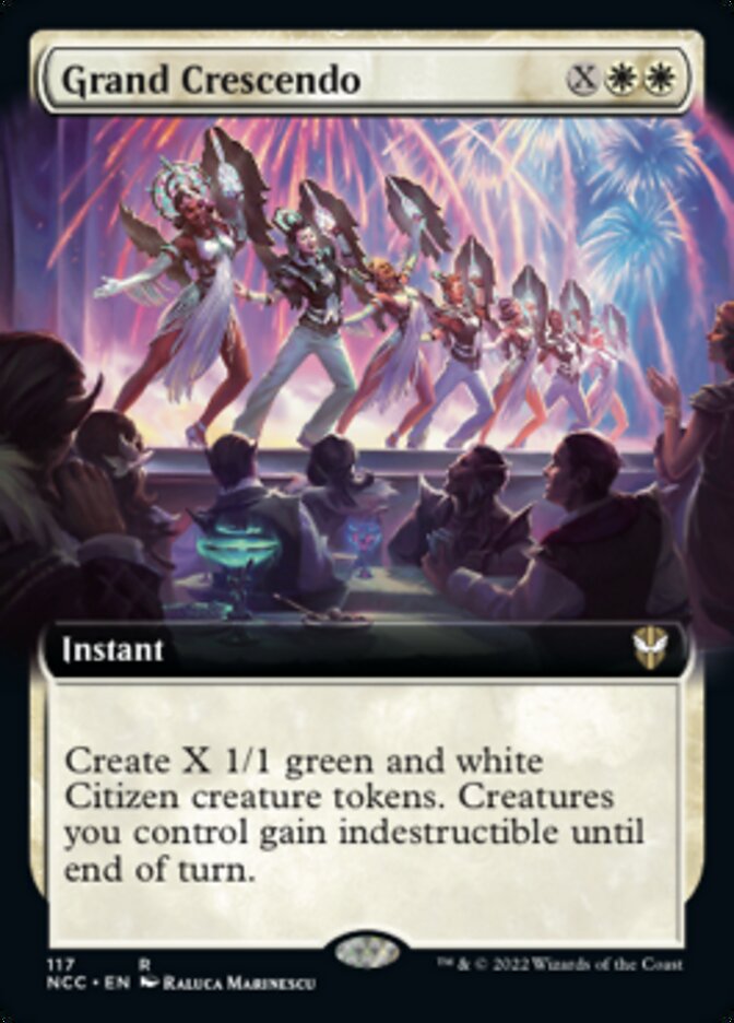 Grand Crescendo (Extended Art) [Streets of New Capenna Commander] | PLUS EV GAMES 
